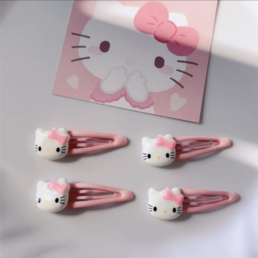 🆕📢Last Set....Hello Kitty Hair Clips - Picture 2 of 4